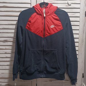 Nike Polar Fleece Jacket Navy/White-Red Size S